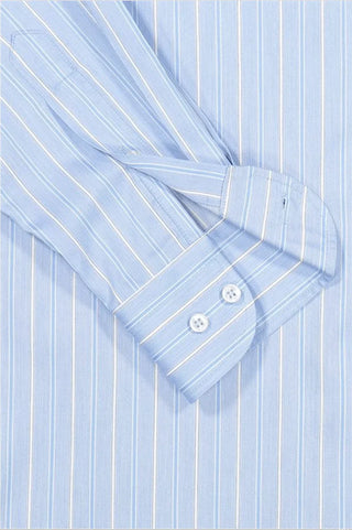 Paul & Shark - Chemise manches longues à rayures de twill de coton - J Fit - LE CAPITAINE D'A BORD