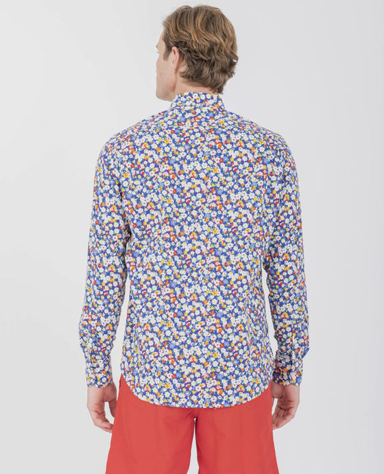 Paul & Shark - Chemise manches longues florale J-Fit - LE CAPITAINE D'A BORD