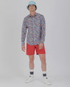 Paul & Shark - Chemise manches longues florale J-Fit - LE CAPITAINE D'A BORD