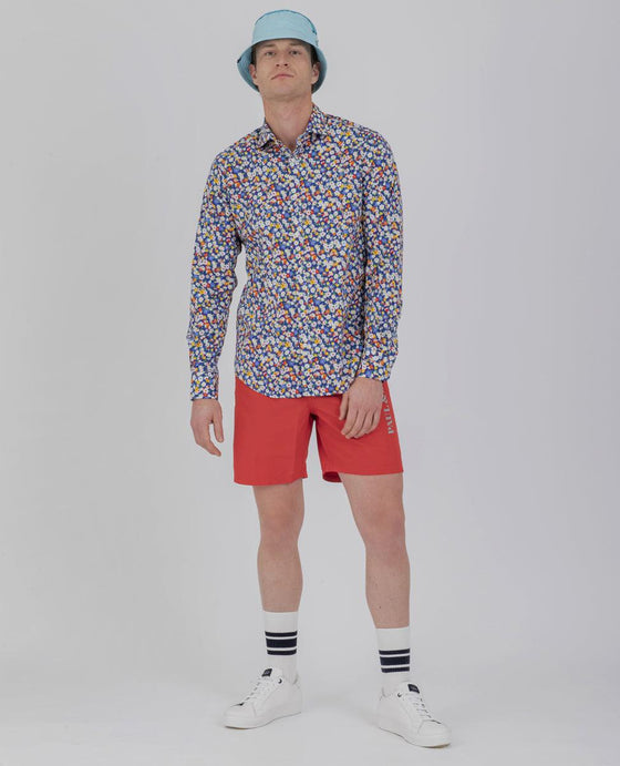 Paul & Shark - Chemise manches longues florale J-Fit - LE CAPITAINE D'A BORD