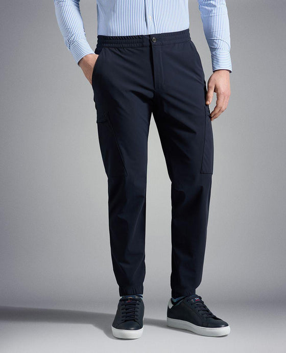 Paul & Shark - Pantalon cargo de nylon extensible Econyl® - LE CAPITAINE D'A BORD