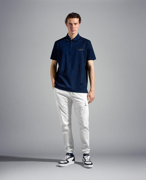 Paul & Shark - Polo manches courtes coton piqué avec poche zip - LE CAPITAINE D'A BORD
