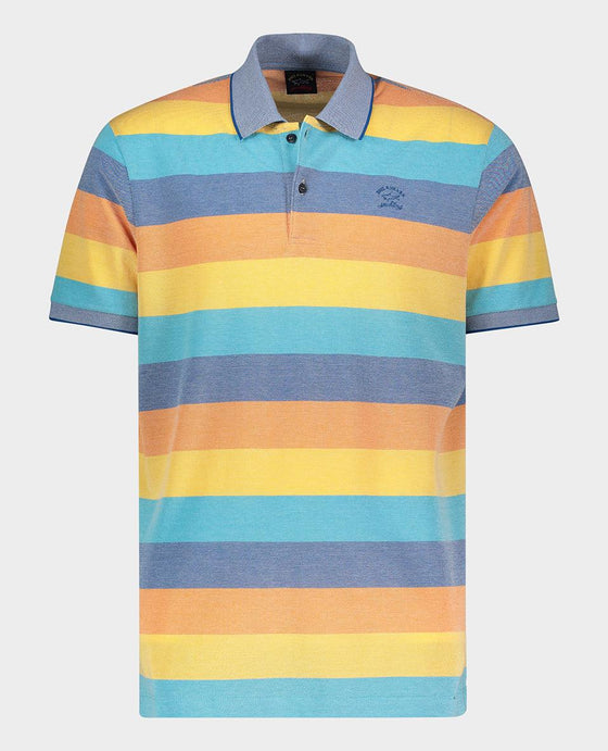 Paul & Shark - Polo rayé manches courtes coton oxford - LE CAPITAINE D'A BORD