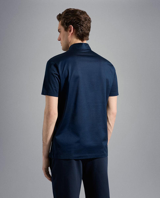 Paul & Shark - Polo uni manches courtes à col chemise - LE CAPITAINE D'A BORD