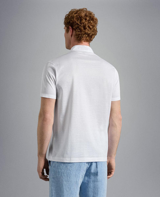 Paul & Shark - Polo uni manches courtes à col chemise - LE CAPITAINE D'A BORD