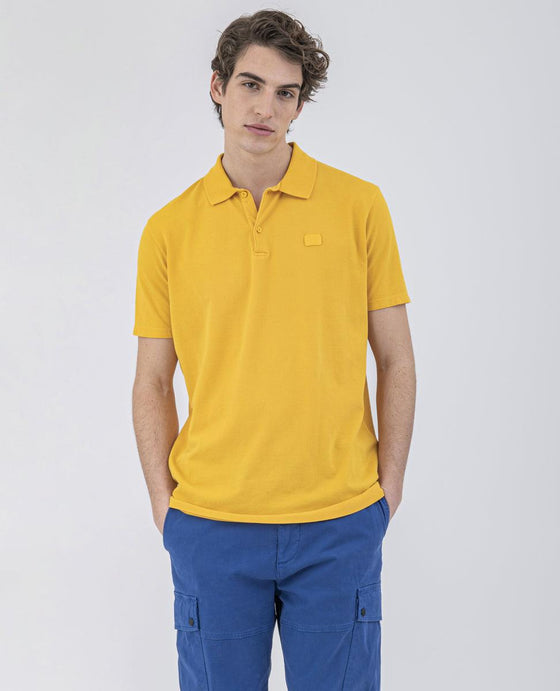 Paul & Shark - Polo uni manches courtes coton délavé - LE CAPITAINE D'A BORD