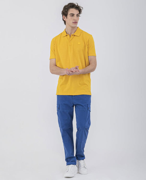 Paul & Shark - Polo uni manches courtes coton délavé - LE CAPITAINE D'A BORD