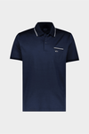 Paul & Shark - Polo uni manches courtes coton piqué avec bordures contrastées - LE CAPITAINE D'A BORD