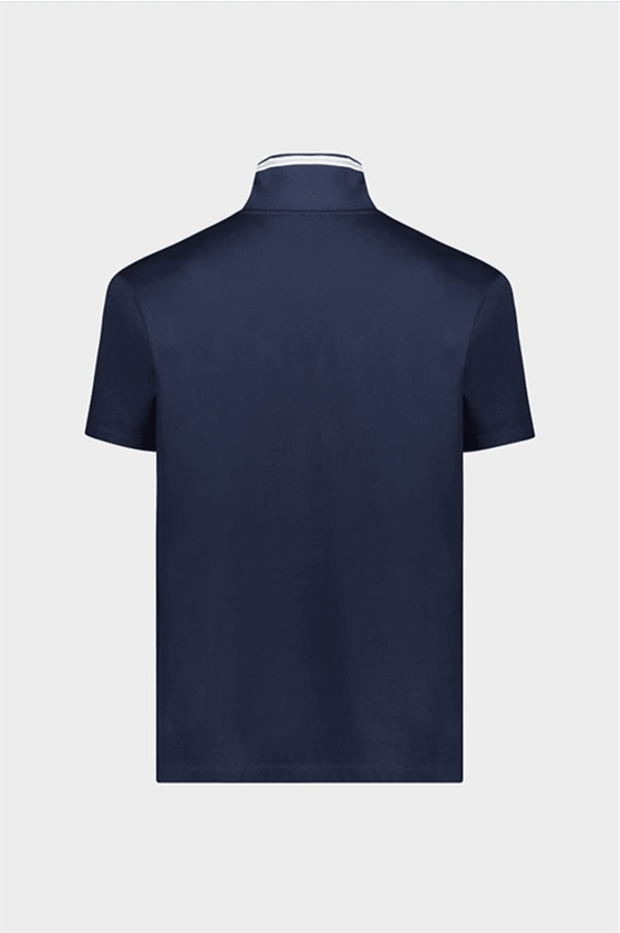 Paul & Shark - Polo uni manches courtes coton piqué avec requin - LE CAPITAINE D'A BORD