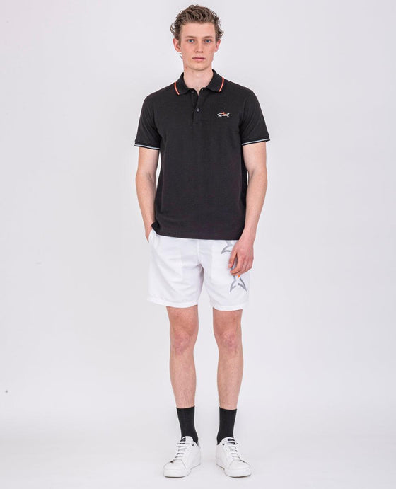 Paul & Shark - Polo uni manches courtes requin fluo - LE CAPITAINE D'A BORD