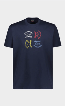  Paul & Shark - T-shirt de coton 4 logos - LE CAPITAINE D'A BORD