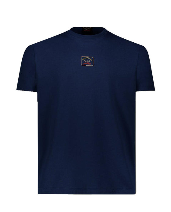 Paul & Shark - T-shirt de coton logo décalé - LE CAPITAINE D'A BORD