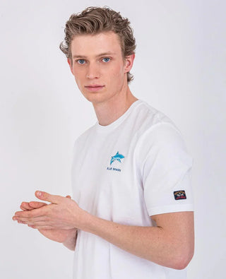 Paul & Shark - T-shirt Logo BLUE SHARK - LE CAPITAINE D'A BORD
