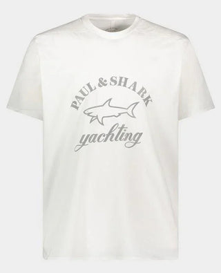 Paul & Shark - T-shirt Logo Paul & Shark Réfléchissant (plusieurs couleurs disponibles) - LE CAPITAINE D'A BORD