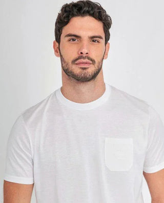 Paul & Shark - T-shirt uni coton mercerisé avec poche - LE CAPITAINE D'A BORD
