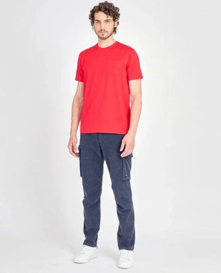 Paul & Shark - T-shirt uni coton mercerisé avec poche - LE CAPITAINE D'A BORD